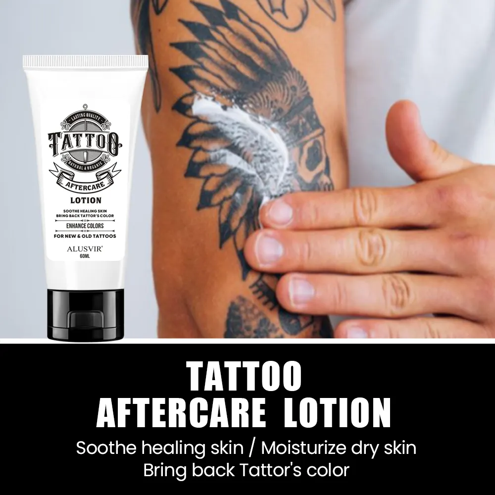 Tattoo Aftercare Set Private Label Moisturizing After Care Tattoo Foam Wash Cleanser Soah Heal Balm Soothing Lotion Set