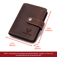 Dompet Pria Grosir Pabrik, Model Retro Sederhana, Portabel, Kapasitas Besar, Banyak Slot Kartu, Tempat Koin, Penutup Kancing