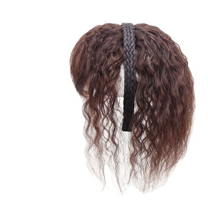 Extensiones de Cabello Rizado con Diadema, 25cm-40cm, de Fibra de Alta Temperatura, para Mujer, Aumento de Volumen, Tono Natural de Piel - Product Image 3