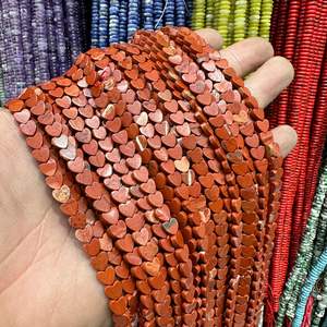 Cuentas sueltas de piedra Natural, cuentas en forma de corazón, cuentas de ojo de tigre de ágata de cristal curativo para collar, pulsera, accesorios de joyería DIY - Product Image 3