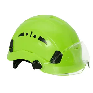 CE EN397 construction Industrial black yellow green print LOGO safety helmet hard hat work helmets