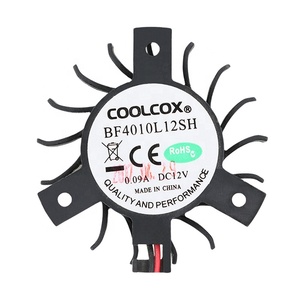 Coolcox 4010 không khung Blower <span class=keywords><strong>Fan</strong></span> kích thước nhỏ 5V 12V không Cánh làm mát không khí cho Router nhẹ hơn gpu-tùy chỉnh OEM & ODM hỗ trợ - Product Image 1