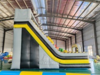 Toboggan gonflable commercial double piste extrême pour événements extérieurs et location