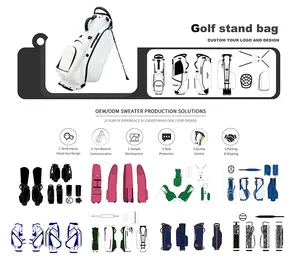 Prezzo basso peso leggero golf bambino borsa colore logo tessuto personalizzare leggero a prova di acqua golf bambino bag
