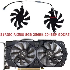 Ventilateur de carte graphique, diamètre 85 mm, montage 9,8 cm, refroidisseur de GPU, FL8015 12VB, pour 51risc RX 6600M 8g, pour <span class=keywords><strong>AMD</strong></span> Soyo <span class=keywords><strong>RX6600M</strong></span> 8gb - Product Image 1