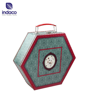 Juego de Maletas de Cartón Poligonal Personalizadas 2026 con Caja de Regalo de Alta Calidad y Asa - Product Image 2