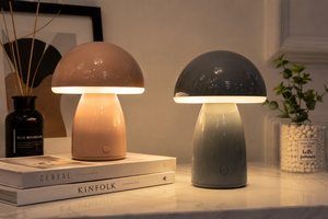 Nordic Metal Fabric LED Table Lamp <b>USB</b>-<b>C</b> Rechargeable Touch Control Portable Warm Ambient Light - Product Image 1
