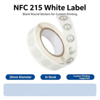 Carte NFC RFID personnalisée en PVC avec options de puces 213, 215, 216 pour le lancement de jeux et l'interaction sans contact