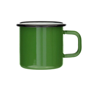 Taza de café esmaltada para beber té, 350ml, 500ml, para acampar al aire libre, picnic, <span class=keywords><strong>verde</strong></span> del ejército, logotipo personalizado - Product Image 5