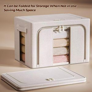 Hot Sale Cloth Fabric <b>Storage</b> <b>Box</b> Collapsible Clothes <b>Storage</b> <b>Box</b> Home <b>Folding</b> Foldable <b>Storage</b> <b>Box</b> Organizer Drawer Container - Product Image 4