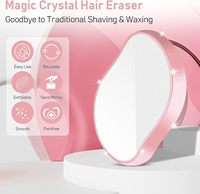 Outil d'épilation pour le dos, les bras et les jambes pour femmes et hommes, effaceur de poils magique indolore réutilisable en cristal, exfoliant