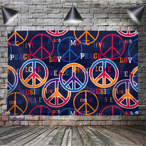 Bandera Decorativa con la Leyenda 'One Love Peace', Música Rock <span class=keywords><strong>Reggae</strong></span> Jamaica, Decoración del Hogar, Arte de Pared, Personalizable para Eventos al Aire Libre, 4 Ojales, 3x5 Pies - Product Image 6