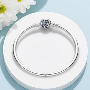 All'ingrosso argento squisito placcato duro per il braccialetto originale farfalla stella luna Design di moda gioielli in rilievo regali zircone principale - Product Image 4