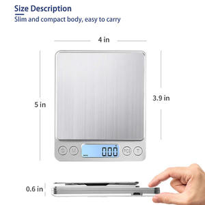 Báscula Digital Comercial para Joyería SY, Báscula de Bolsillo para Pesar en Gramos, AWS 1 kg, 2 kg, 3 kg, 1000 g, 2000 g, 3000 g, 0.1 g, 0.01 g - Product Image 3