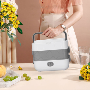 Juego de vajilla de arroz con calentador de alimentos, fiambrera eléctrica con autocalentamiento - Product Image 4
