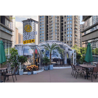 Dôme géodésique en polycarbonate léger 100% de luxe de Shanghai pour maisons de villa vertes