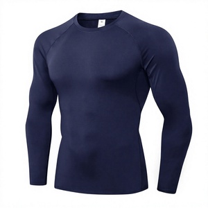 Men's <b>Long</b> <b>Sleeve</b> <b>Compression</b> <b>Shirt</b> Base Layer Running Tops in Navy Performance and Comfort Men's <b>compression</b> <b>shirt</b> - Product Image 1