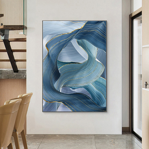 Tùy Chỉnh Bức Tranh Trừu Tượng Tường Sang Trọng Nghệ Thuật Lớn Kích Thước Lớn Hình Ảnh Trên Vải Tường Hình Ảnh Tường Nghệ Thuật Phòng Khách - Product Image 4