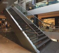 Rampe en verre sans cadre personnalisée, balustrade en aluminium, rampes en verre pour balcon ou villa