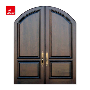 Puerta Principal Doble <span class=keywords><strong>de</strong></span> Madera Maciza <span class=keywords><strong>de</strong></span> Caoba <span class=keywords><strong>para</strong></span> <span class=keywords><strong>Diseño</strong></span> Exterior <span class=keywords><strong>de</strong></span> Edificios Residenciales - Product Image 1