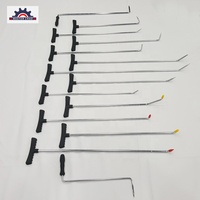 Kit d'outils de réparation de bosses sans peinture en acier avec ventouses, crochets, leviers et bâtons de levier pour la réparation de tôles automobiles