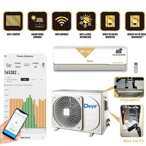 Climatiseur solaire hybride extérieur CE RoHS 9000btu 12000btu 18000btu 24000btu pour maisons - Product Image 6