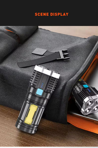 ไฟฉาย LED แสดงผลอเนกประสงค์ ปรับความสว่างได้ 4 ระดับ มาตรฐาน IP54 แสง 6000K แสงกลางวัน ใช้กลางแจ้ง ใช้ในกรณีฉุกเฉิน - Product Image 6