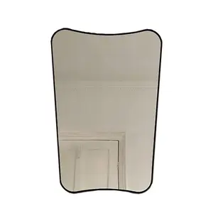 Miroir de maquillage style français vintage Ins miroir de salle de bain avec cadre design wabi-sabi miroir de dressing suspendu d'entrée minimaliste