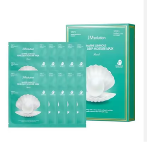 เจเอ็ม โซลูชั่น มารีน ลูมินัส เพิร์ล ดีฟ มอยส์เจอร์ มาส์ก ชีท 10 แผ่น มาส์กบำรุงผิวหน้าให้เปล่งประกาย - Product Image 2