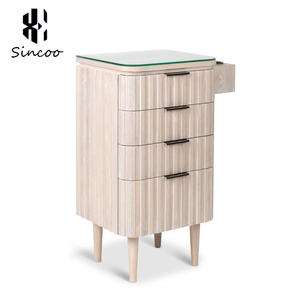 Premium Modern Barbershop Mirror Station Durable MDF Friendly Material Modular Design Freely Combinable Hair Salon <b>Tool</b> Cabinet - Product Image 4