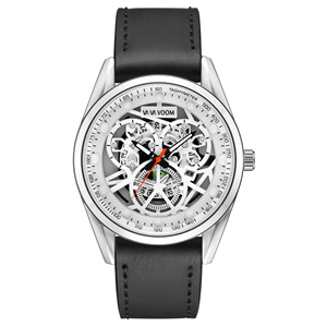 Luxury Mens Skeleton Automatic Watch Leather Strap Transparent Dial Mechanical Wristwatch Waterproof Luminous - Product Image 4