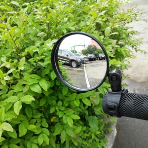 Espejo retrovisor convexo de 15-35MM para bicicleta, montaje de manillar de motocicleta, rotación de 360, espejo elipse redondo ajustable para montar en bicicleta - Product Image 4
