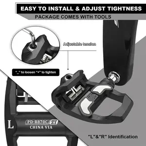 Pédales ABS ultra-légères sans clip pour vélo de route Pédales de vélo autobloquantes pour pièces de vélo <span class=keywords><strong>Keo</strong></span> en stock entrepôt - Product Image 6