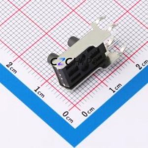 TC-1125-A9.0-B9.0-260 Tactile Switch Through hole-3P,8.6x16.2mm Switch Round Button 2.6N Right Angle Insert With Bracket - Product Image 2