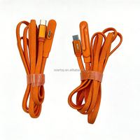 Cable de Carga Tipo-C de 240W Ultra-Duradero con Trenzado de Nailon y Ángulo Recto, con Soporte, Suministro de Fábrica