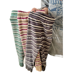 2025 primavera per bambini indossano nuovi abiti primaverili e autunnali <span class=keywords><strong>leggings</strong></span> a righe pantaloni per bambini - Product Image 2