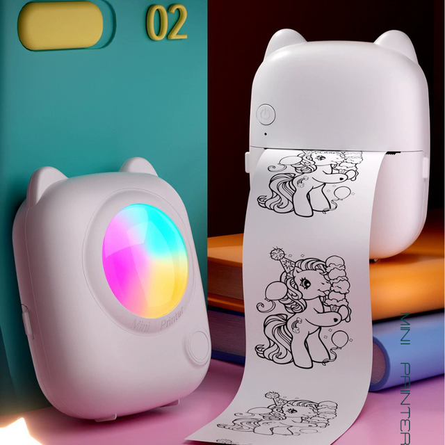 Portable Wireless A4 Thermal Printer Bluetooth USB Connection Inkless Mini Printer For Photo Memo Home And Office Use