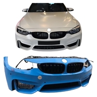 Kit bodi plastik ABS + PP kualitas tinggi, untuk BMW M3 F80 M4 F82 F83 Bumper depan belakang pengganti perbaikan Fender Upgrade