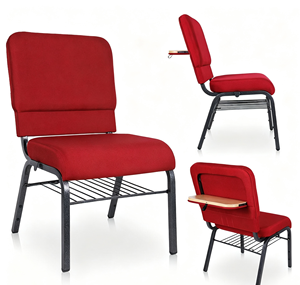 Sillas Modernas para Iglesia al por Mayor, Apilables, con Marcos Metálicos Personalizados, Aptas para Teatros, Auditorios y Pastores - Product Image 1