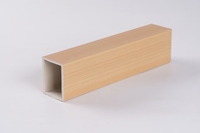 Columna de Tubo Cuadrado Hueco de WPC Ecológico, Resistente al Fuego e Impermeable, para Interiores de Hoteles, Divisiones de Villas y Techos