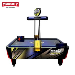Machine de jeu de sport de table de hockey à pièces à la mode Machine d'arcade de hockey sur air multi-rondelles avec score électronique - Product Image 4