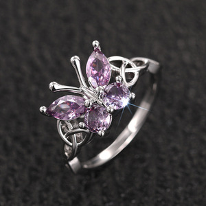 Bague papillon élégante pour femme, bijou de doigt tendance - Product Image 6