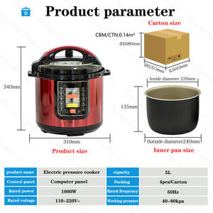 หม้อหุงข้าวอิเล็กทรอนิกส์แบบ8L 6L ความจุมากหม้อหุงข้าวตัวเรือนสแตนเลสสตีลดีไซน์ใหม่2024 - Product Image 5