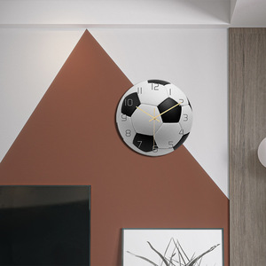 <strong>Funky</strong> Design Creative Acrylic Sports Ball <strong>Wall</strong> <strong>Clock</strong> Quartz Silent for Quirky Decor - Product Image 4