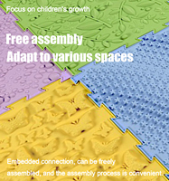 Tapis de sol anti-dérapant Puzzle sensoriel Tapis de jeu de massage carré pour enfants et adultes Équipement d'entraînement à l'intégration sensorielle