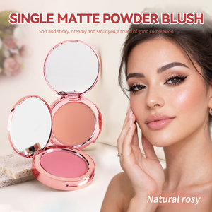 Fard à joues mat naturel végétalien et imperméable sur mesure OEM, en gros, marque privée, avec miroir - Product Image 1