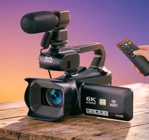 Caméra numérique 6K 64MP avec vision nocturne infrarouge, écran tactile capacitif HD de 4,0 pouces, prise en charge du micro externe HDMI - Product Image 4