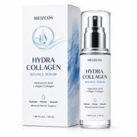 Sérum Hydra Collagen Bounce 50ml, Acide Hyaluronique, Collagène Végétalien, Niacinamide, Panthénol, Sérum Visage Hydratant, Repulpant et Lissant