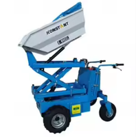 Minidumper Elettrico KONSTANT con Batteria 48V, Capacità Benna 186L, Alimentato a Batteria al Piombo-Acido, Sistema di Sollevamento e Ribaltamento Idraulico