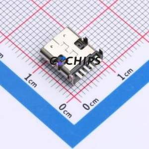 TYPE-C 6P WTL10.0 108 USB Connector SMD Connector Type-C Female Horizontal Mount 6P - Product Image 2